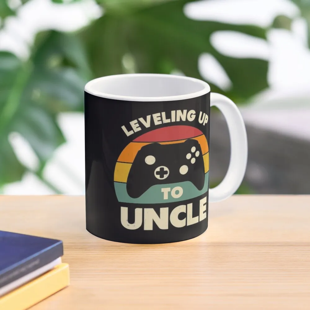 

Leveling Up to Uncle Funny Retro Gamer New Uncle Brother Gift Coffee Mug Tourist Breakfast Cups Of Set Mug