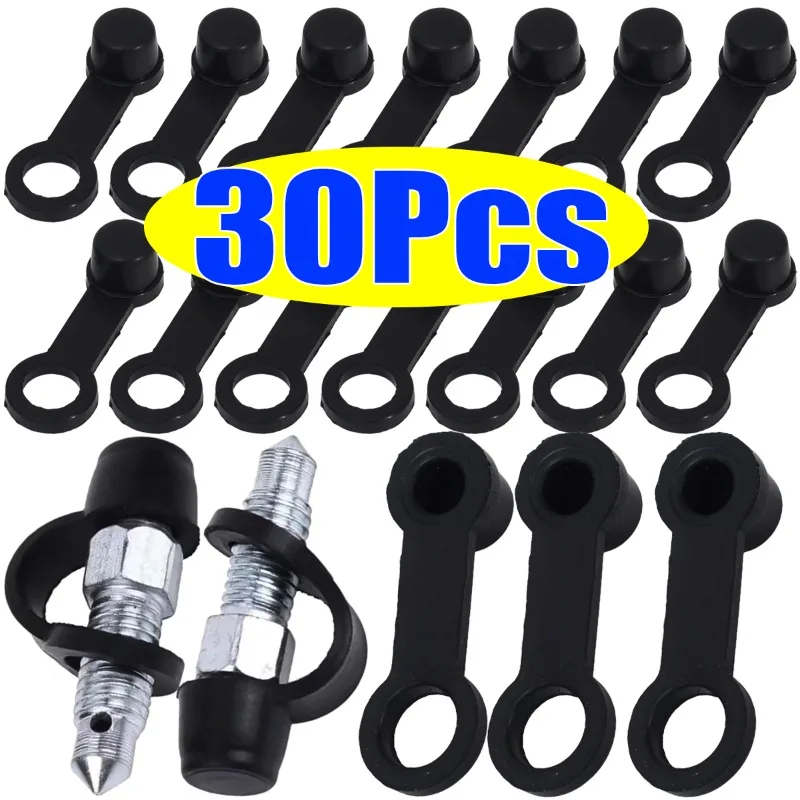 Oil Drain Plug Cover Rubber Dust Cap Multi-Function Brake Bleeder Cap Black Dust Pad Motorcycle & Automotive Tool Accessories