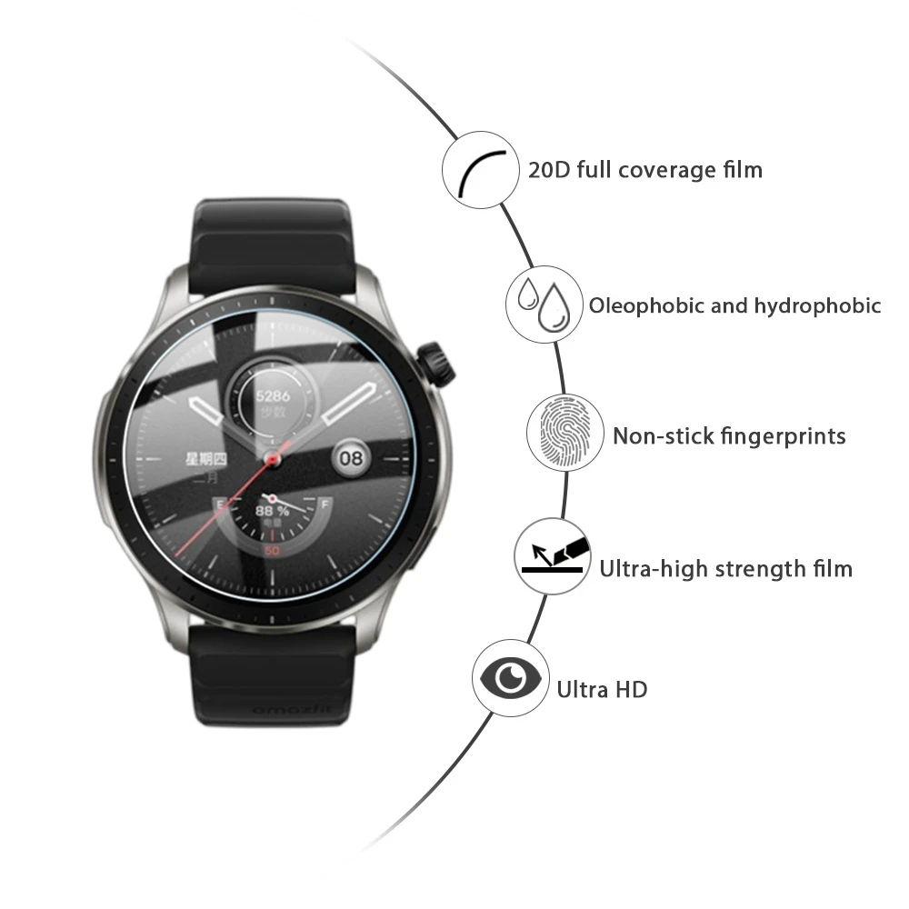 Cristal de templado Premium 9H para Amazfit GTR 4, Protector de pantalla,  accesorios de película vidrio protectora para Amazfit GTR4, lote de 10 Uds.  - AliExpress