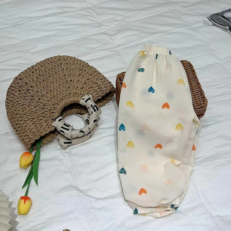 Summer Kids Girl Pants Floral Print Trousers Children Lantern Pants for Baby Girls Trousers Casual Pajama Bottoms Kids Clothes