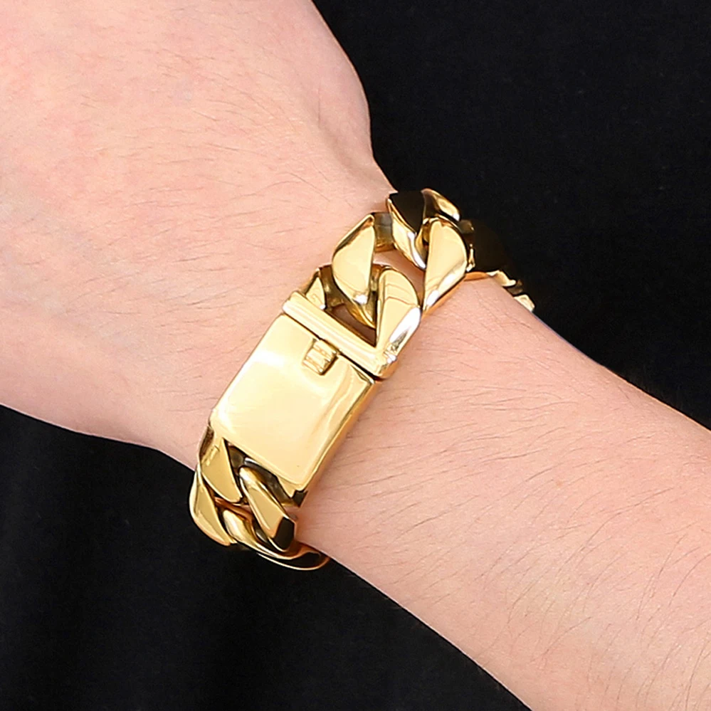 Bracciale Maglia Milano Placcato Oro 18k Charme | Ajsed Christmas