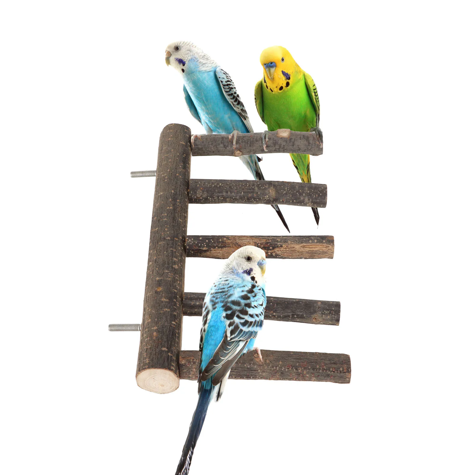 Bird Wooden Ladder Grinding Claws Multi Step Ladder Parrot Perch For Small Medium Parrot 7 Step