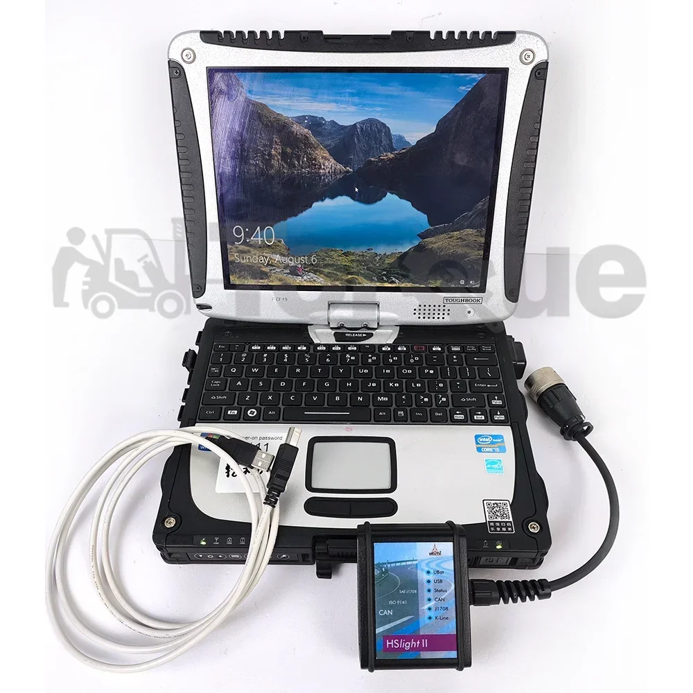 

Xplore Tablet/CF19 Toughbook+ for Deutz HS Light II with Serdia2000 Vehicle Communicator Interface for Controllers EMS 2.1/2.2