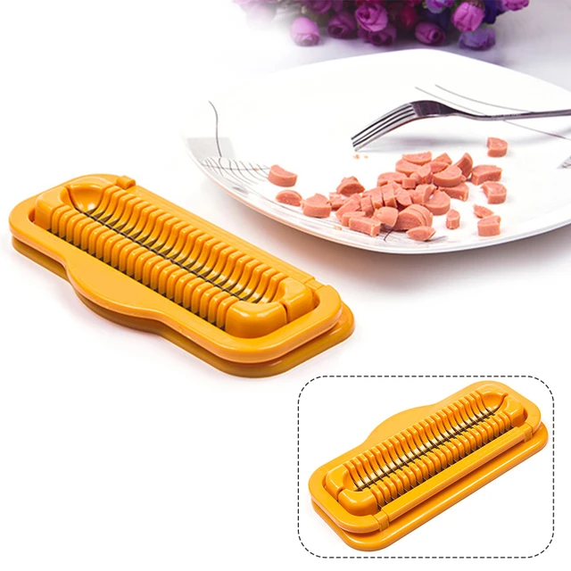  Hot Dog Dicer Hot Dog Cutter Slicer Pp Stainless Steel 1Pc  Multifunctional Hot Dog Sausage Cutter Ham Banana Peel Kitchen Tool: Home &  Kitchen