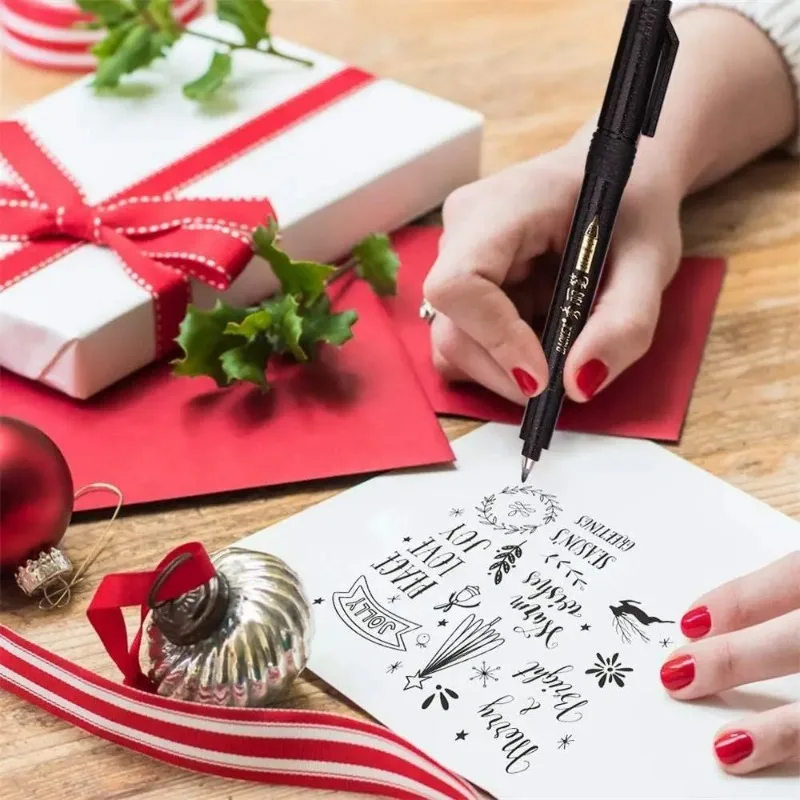 Hand Lettering Brush Marker Set 6