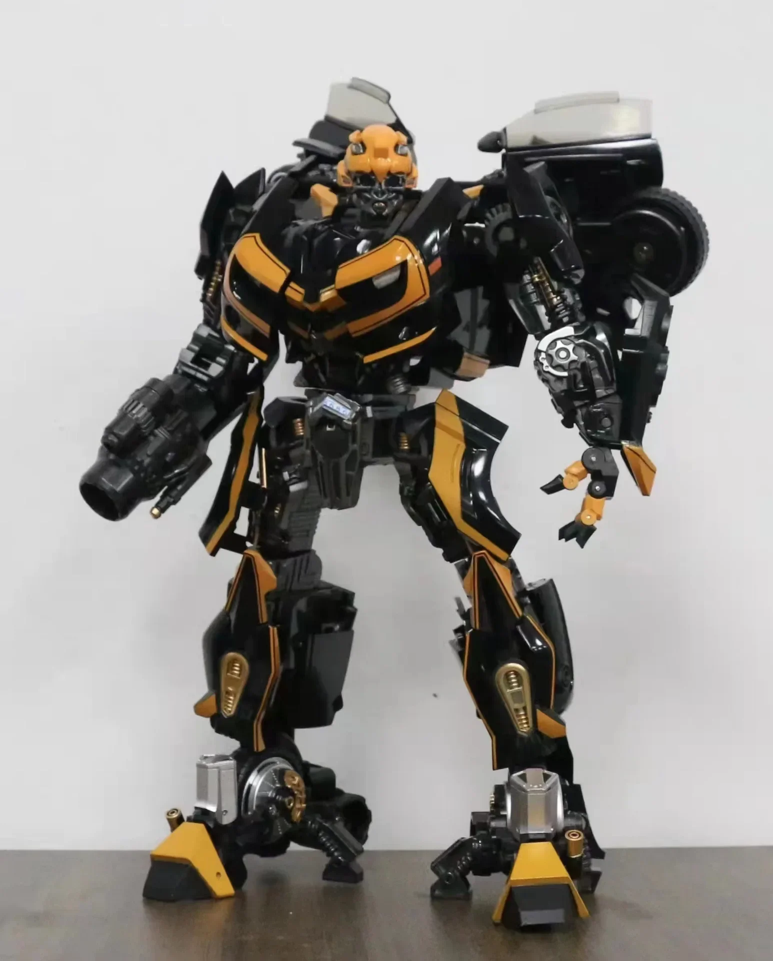 Transformers Bb-01 Bumblebee Warrior Figure Movie Versione Scura Versione Ingrandita Trasformazione Giocattoli In Lega Modello Di Auto Ornamenti Gioca