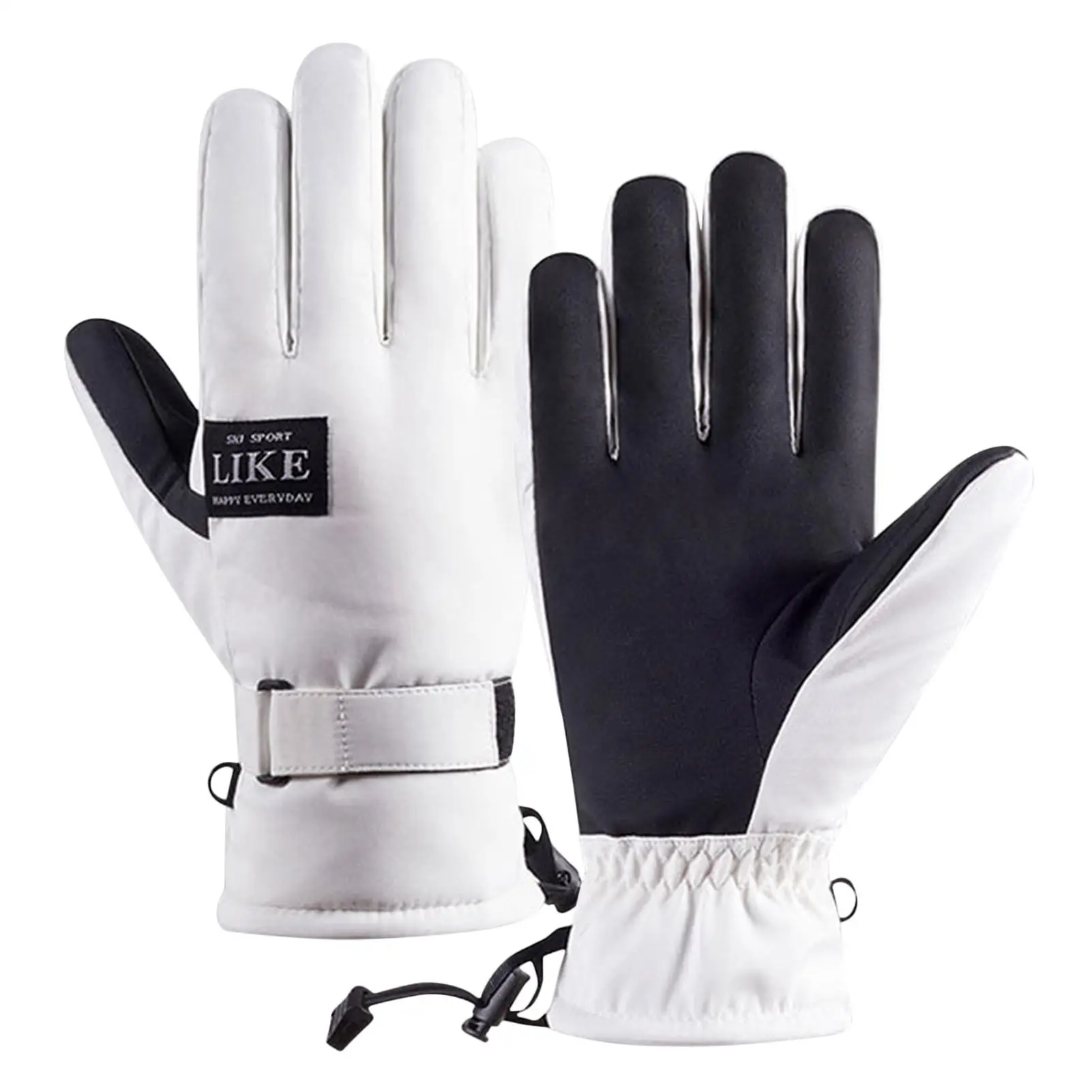 Gants snow d'hiver, gants d'équitation chaud et antidérapant, avec