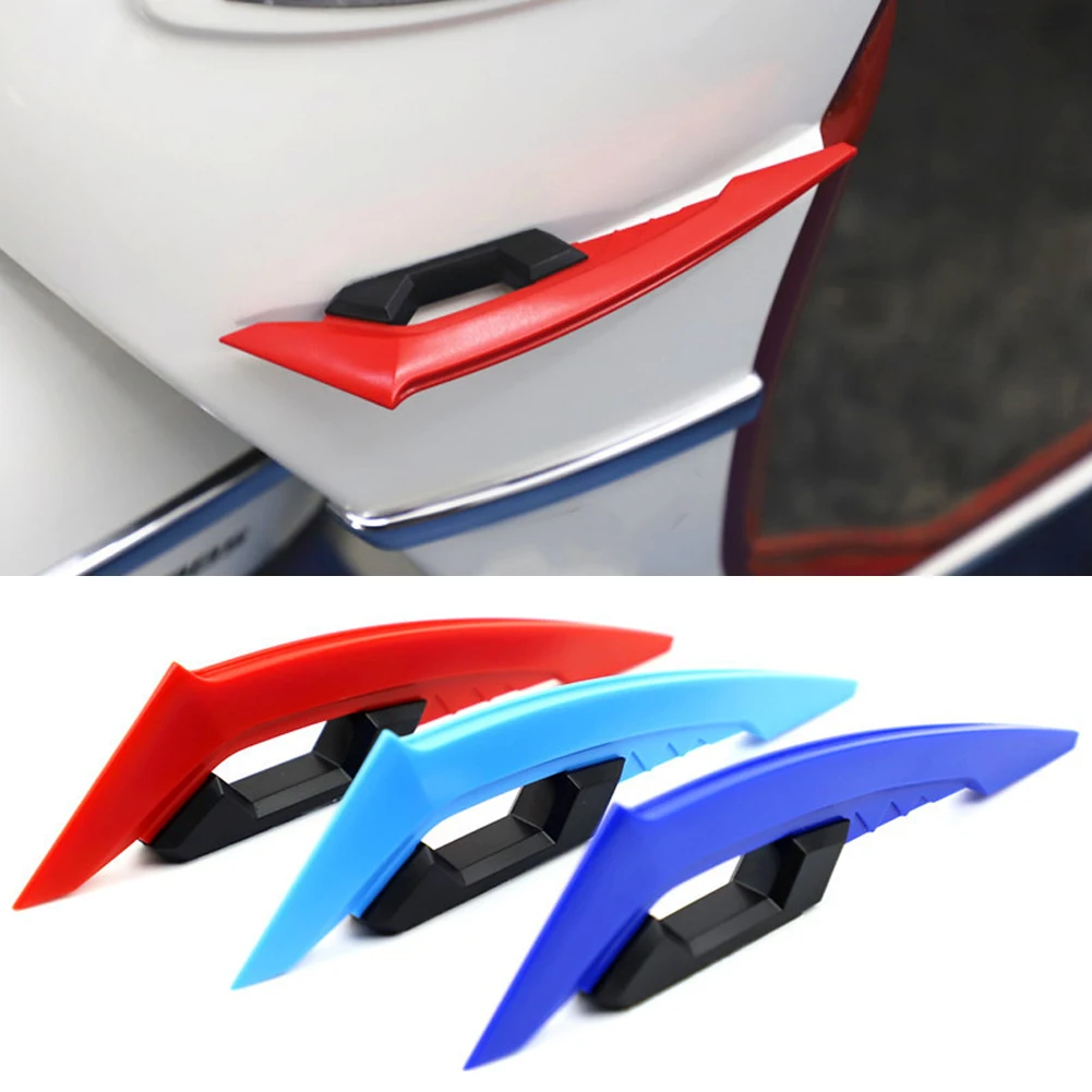 Motorcycle Winglets Front Side Spoiler Aerodynamic Wing Set Fixed Wind Wing Adhesive Decoration Stickers 2Pcs
