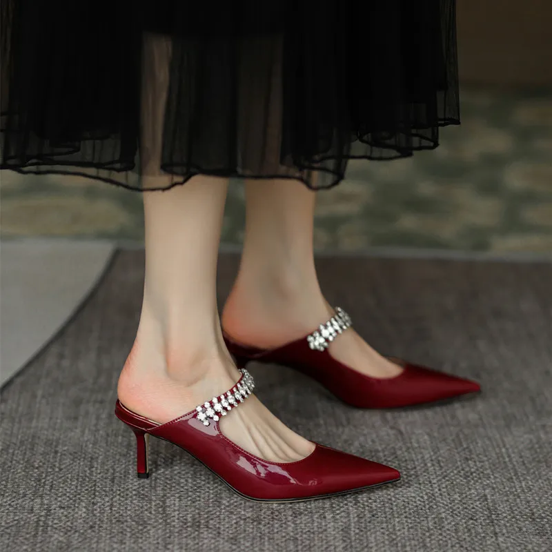 Sandali Con Cinturino E Tacco Medio A Punta Quadrata (Alina), DIAMANTE METALLICO, EU39.5 - Foto 12