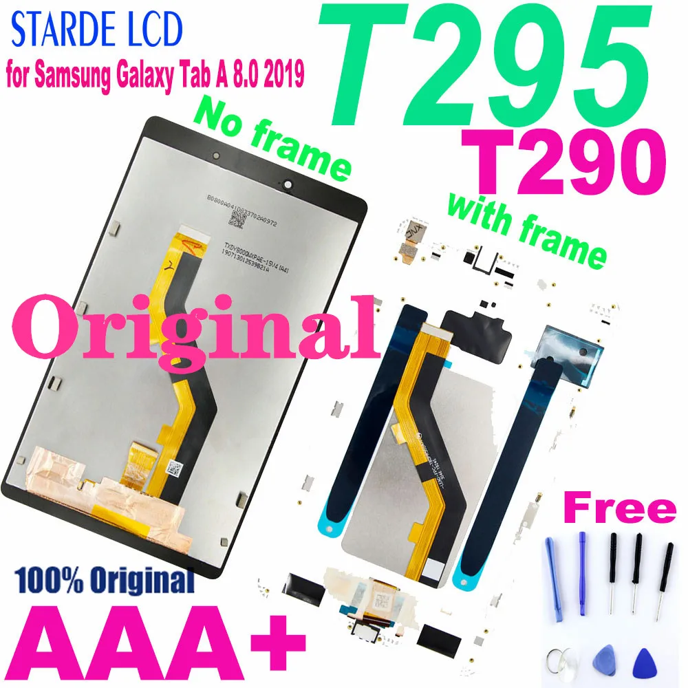 Original LCD for Samsung Galaxy Tab A 8.0 2019 SM T290 SM T295 T290