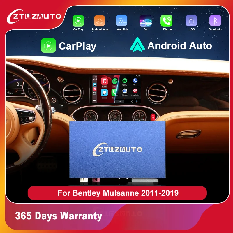 

Wireless Apple CarPlay For Bentley Mulsanne Android Auto Airplay Mirror link Retrofit Car Ai Box Multimedia USB Navigation DSP