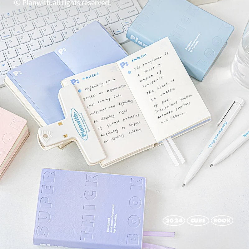 PU Leather Portable Notebook with Blank Inner Pages for Study and Memo