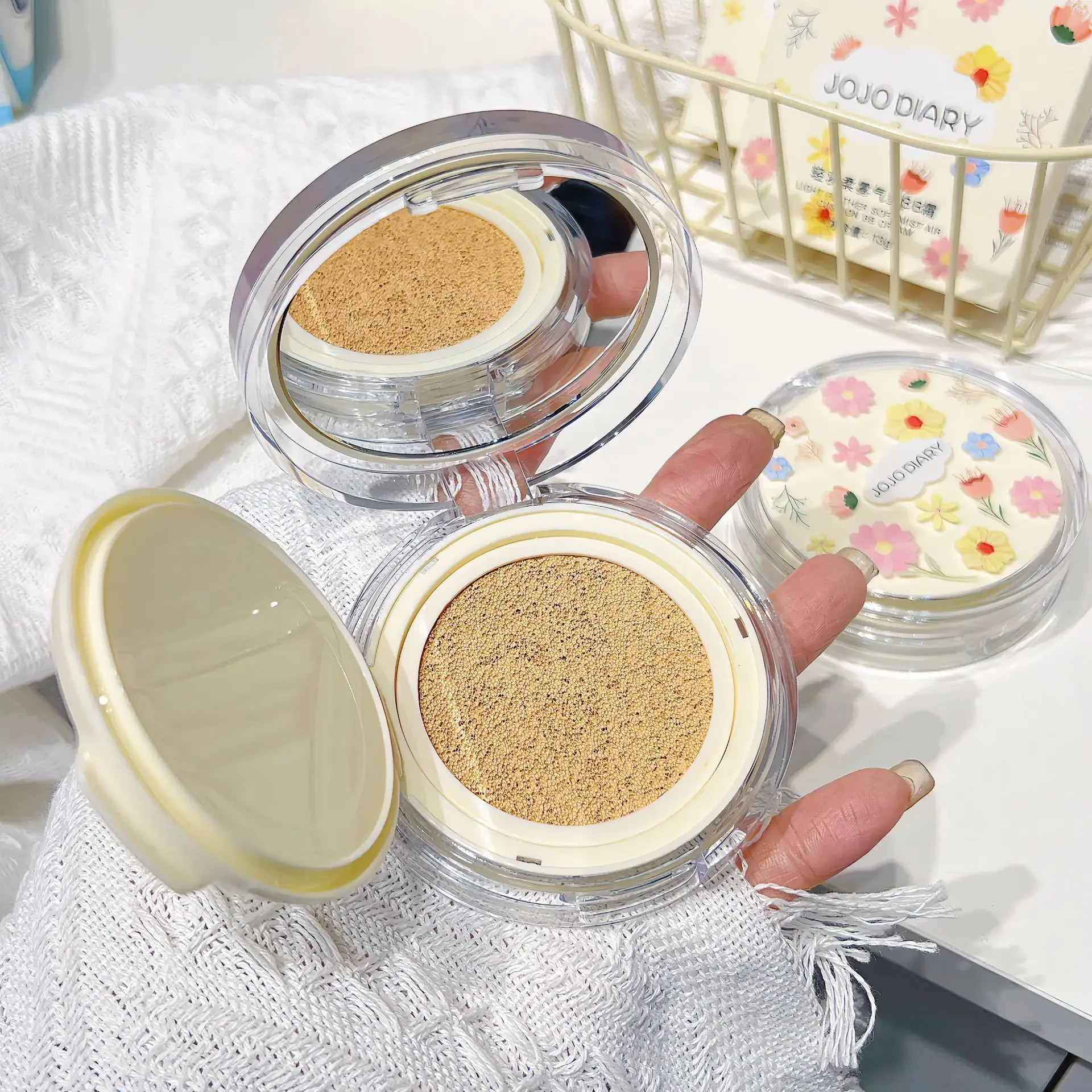 Air Cushion Crystal Record Oil Control Oil Holding Makeup bb Cream Liquid Foundation Concealer Moisturizing Light Air Cushion 2