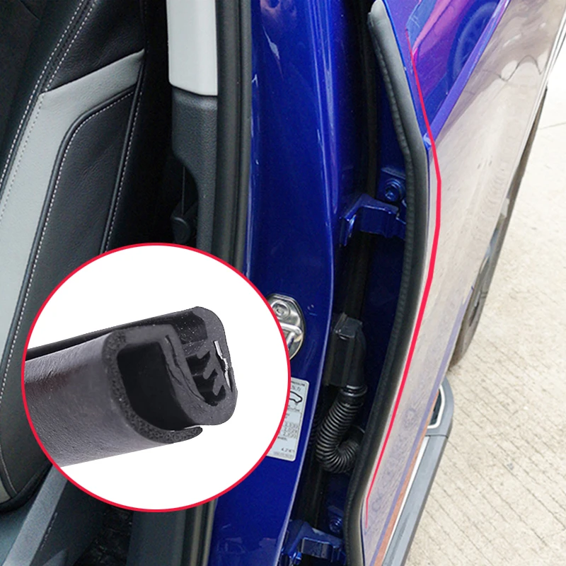 

Уплотнительная лента для края автомобильной двери, резиновая уплотнительная полоска для автомобильной двери, стойки в, звукоизоляция, защита от царапин, 2 шт.