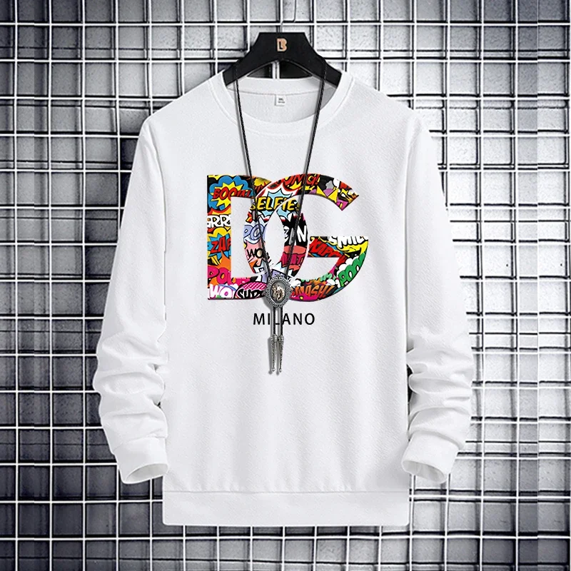 

2024 Men's Fashion Luxury Designer Hooded Sweatshirts Male Harajuku Casual Loose Y2k Hoodies Pockets O-neck Streetwear Clothing