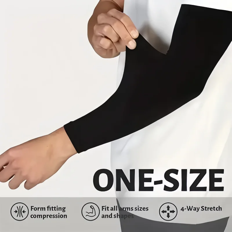 2 Pairs Black Summer Outdoor Sleeve Cover Riding Driving Arm Guard Hand