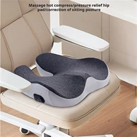 Massage Cushion office sitting caudal vertebra decompression vibration heating mat cushion PC training mat 2