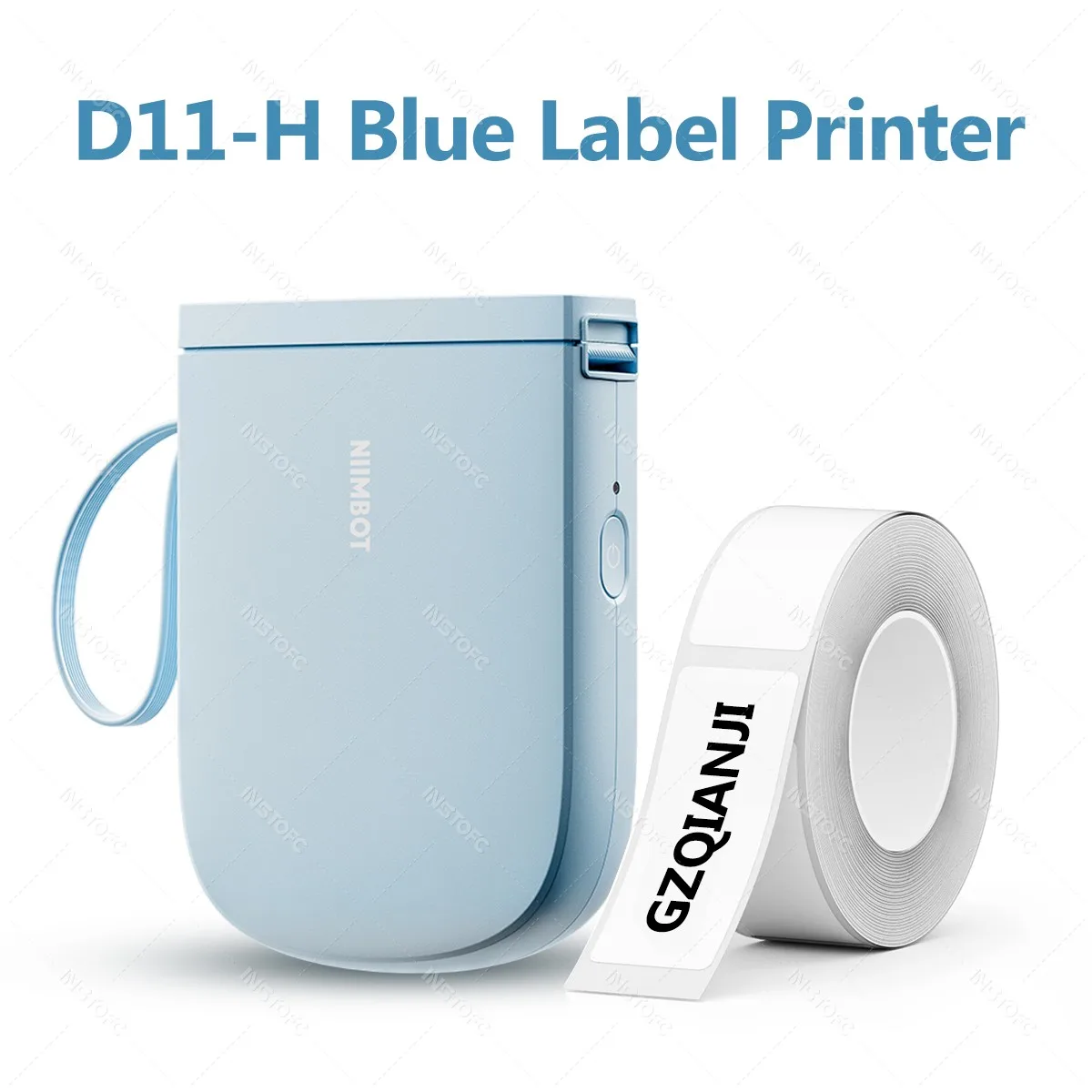 Niimbot 라벨 프린터 업그레이드 D11 D110, D11H, 미니 휴대용 열 접착 스티커, 바코드, 블루투스 인쇄, 잉크리스 사용, 300dpi