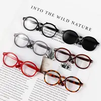 Doll Accessory Transparent Plastic Glasses Transparent Candy Color Round Transparent Glasses 6.5CM 9CM Miniature 1