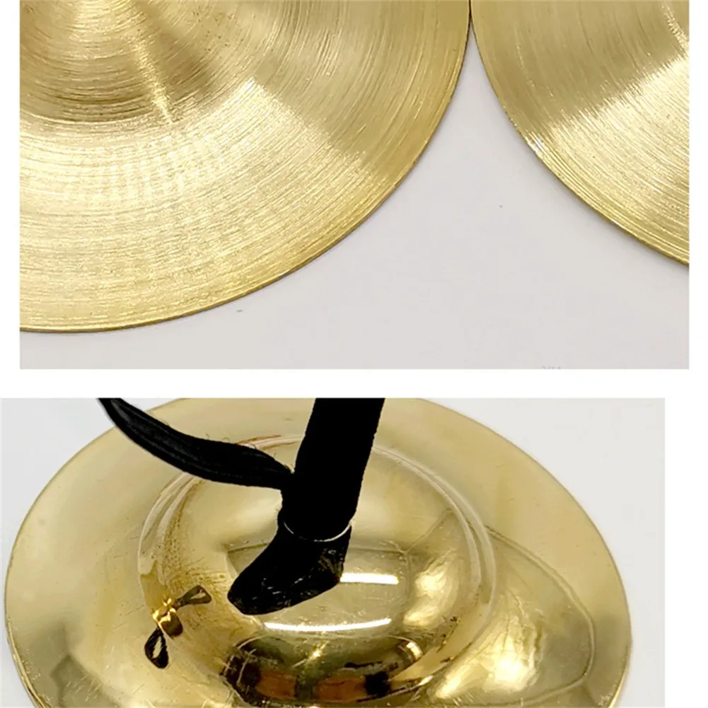 

2 Pcs Belly Dancing Finger Cymbal Percussion Musical Instrument 5cm 9cm 15cm Musical Instrument Accessories Durable Practical