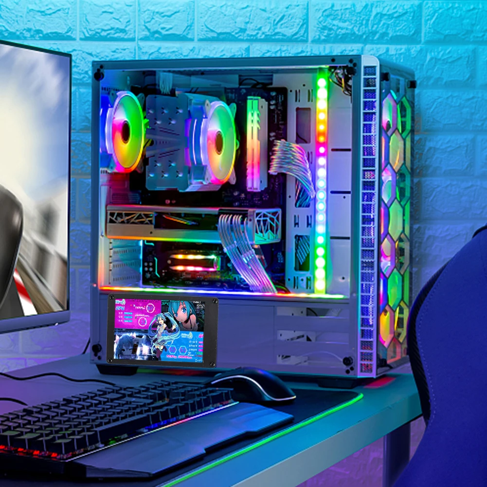 DIY ũ ǻ ÷ 3.5 ġ IPS ȭ PC µ ÷, CPU GPU RAM 4  2.54  USB Male Windows linux
