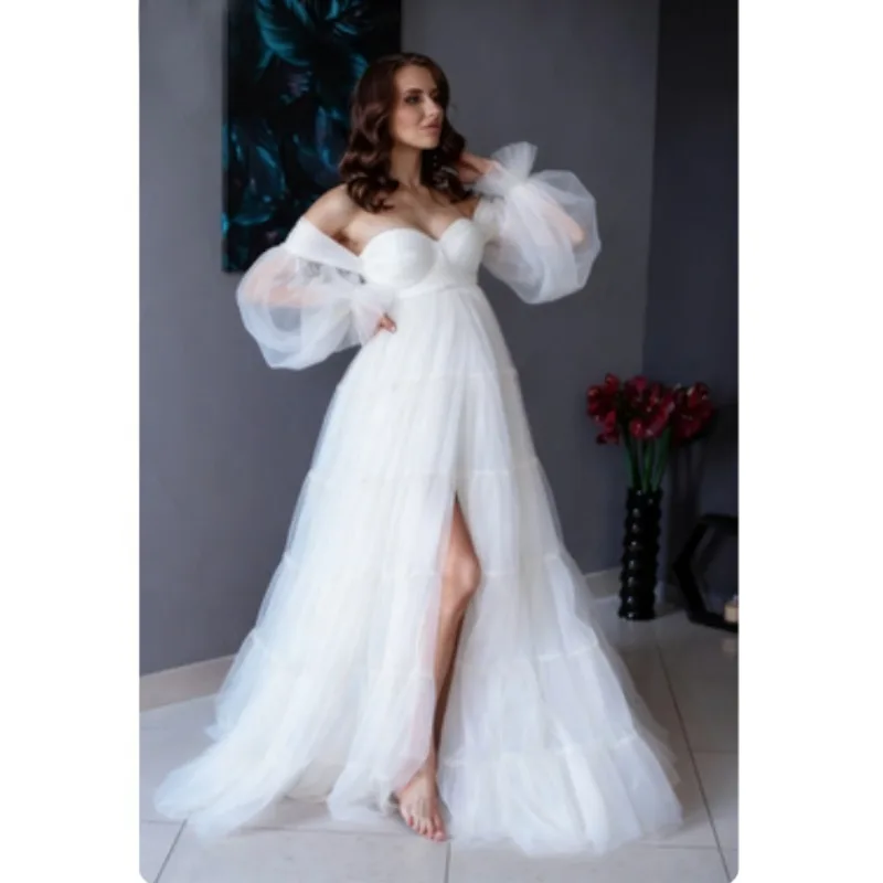 فستان لجلسات تصوير الأمومة | فستان كورسيه منفوش مع...