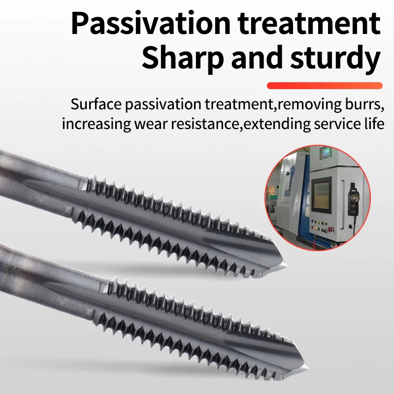 HSSE-PM JIS Standard Extended Spiral Pointed Tap 80L 100L M2 M3 M4 M5 M6 M8- M12 Machine Screw Threa