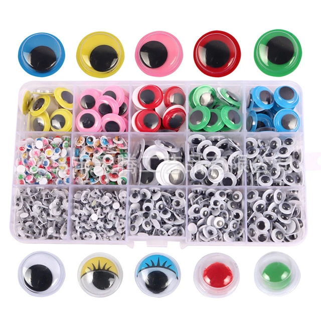 42-120pcs Colorful Self-adhesive Wobbly Googly Eyes for DIY Scrapbooking  Crafts Supplies Dolls Accessories Eyes Handmade Toys