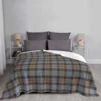Plaid Art Blanket Flannel Tartan Cozy Soft FLeece Bedspread 5