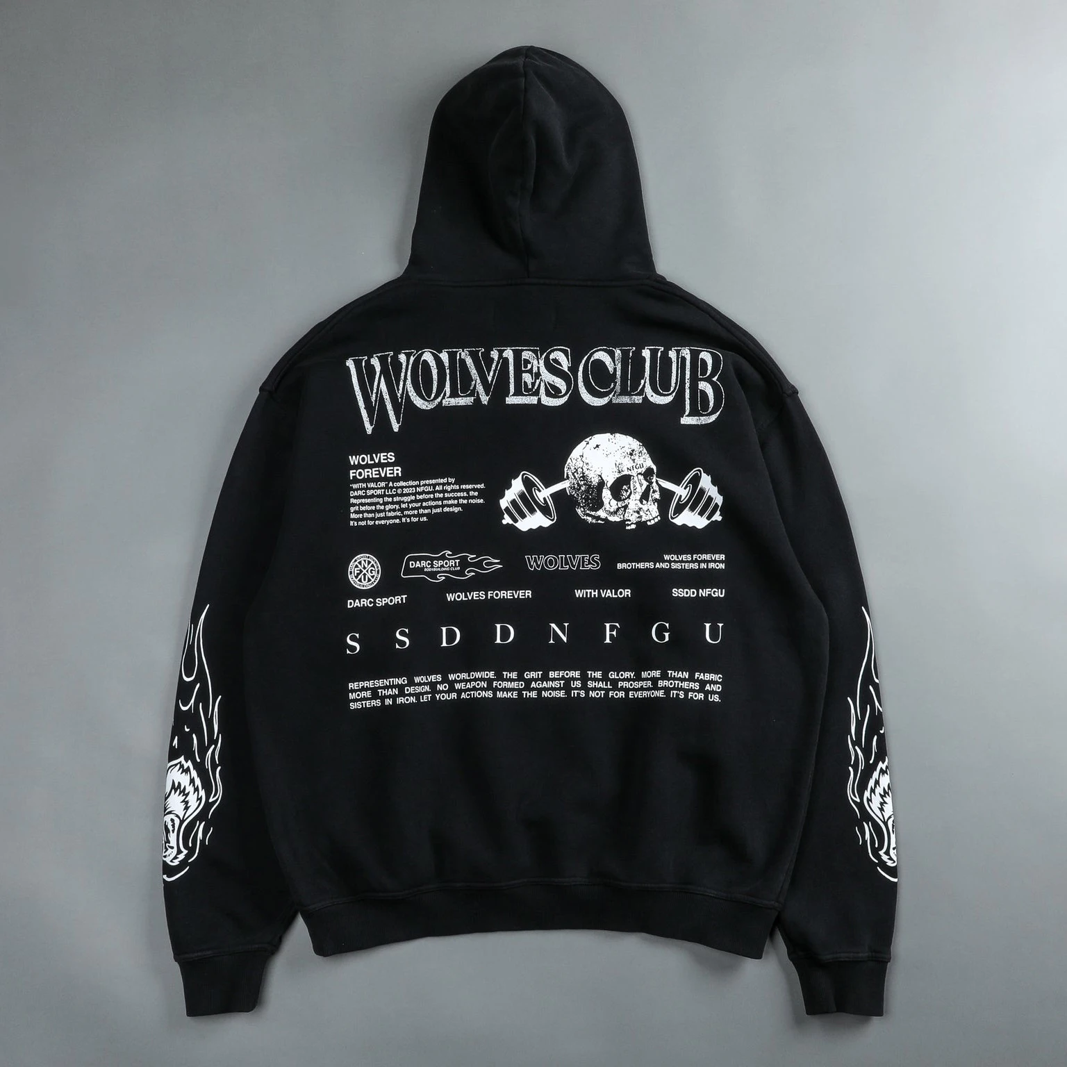 

Darc Sport Oversized Designer Hoodies Gym Bodybuilding Workout fitness Hoodies High Quality US Size Darc Wolves Men Clothing