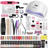 ROSALIND Gel Nail Polish Set For Professional Manicure Design With Nail Tool Kit Semi Permanent Gel Varnish Kit Gel Polish Set 1