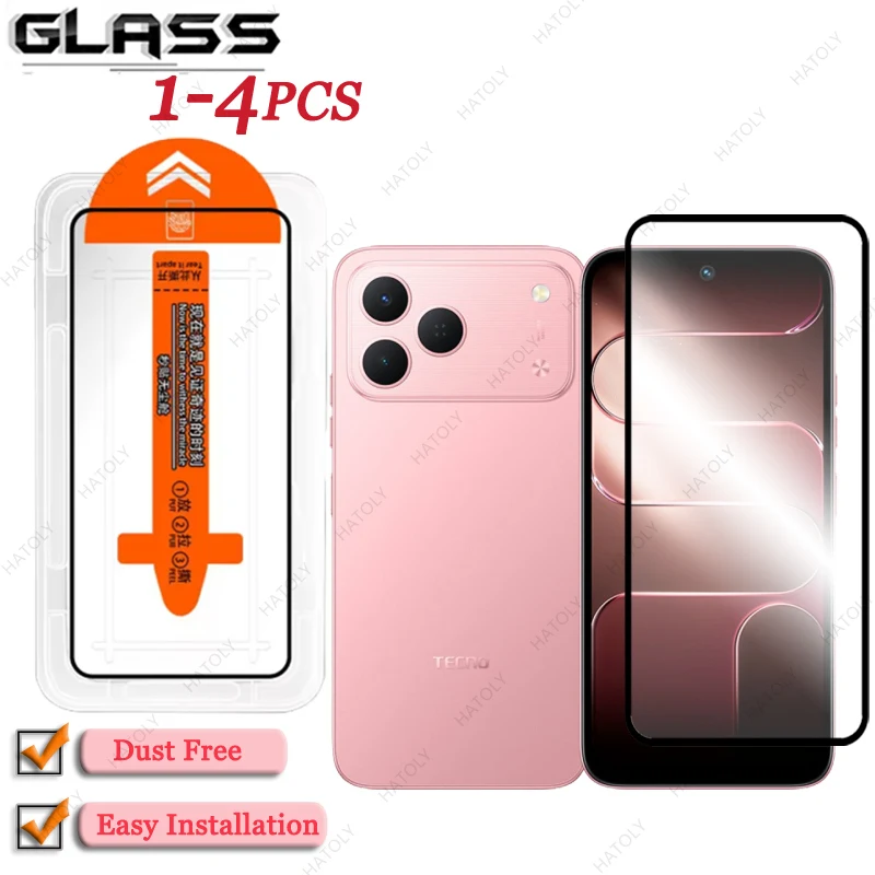 Ultra-Clear Easy-Install Dust-Free Screen Protector with Black Edge