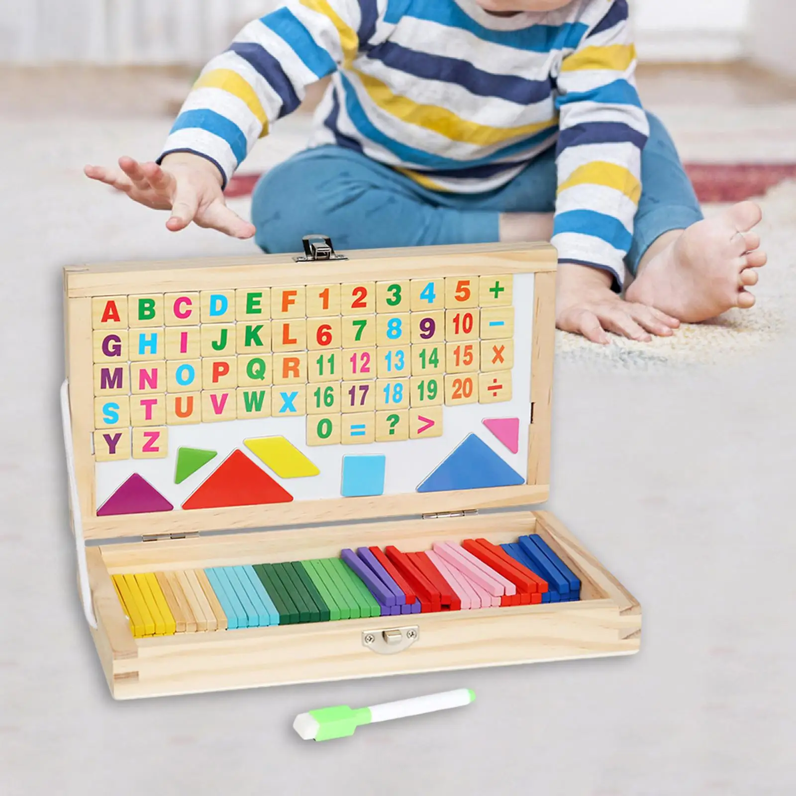 

Educational Math Toy Abacus Montessori Math and Counting Toys for Kids