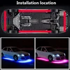 Car Charssis Flexible LED Strip Light LED Underbody Remote /APP Control RGB Neon Lights Ambient Atmosphere Auto Decorative Lamp 6