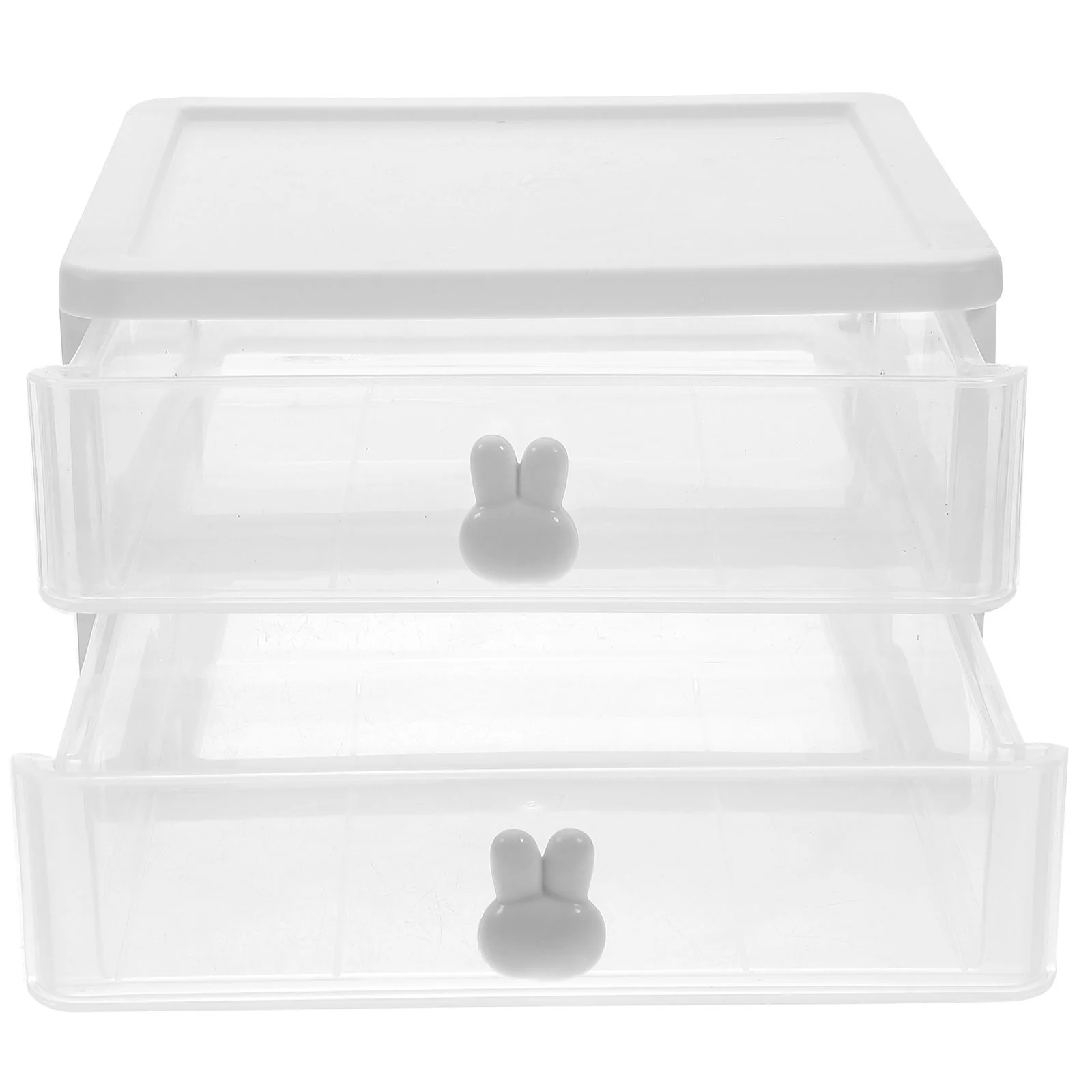 

Plastic Drawer Desktop Storage Unit Clear Small Organizer Storage Bin Container Drawers