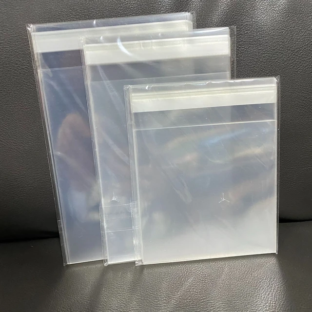 OPP – enveloppe transparente auto-adhésive, 100 pièces, sachet carré, carte  postale, Collection, Film plastique de scellage - AliExpress