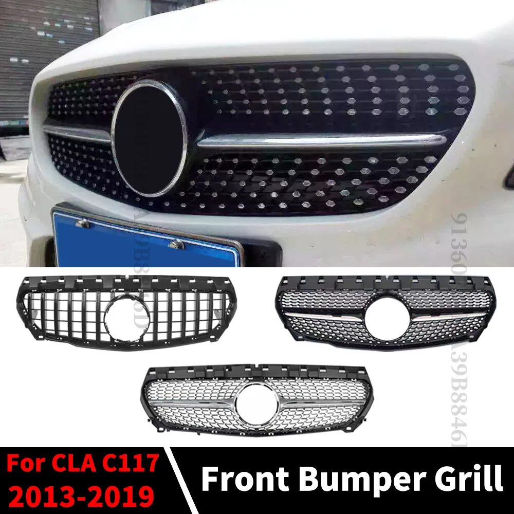 Facelift Tuning Grille Bumper Grill Gt Diamond Mesh Voor Mercedes Benz