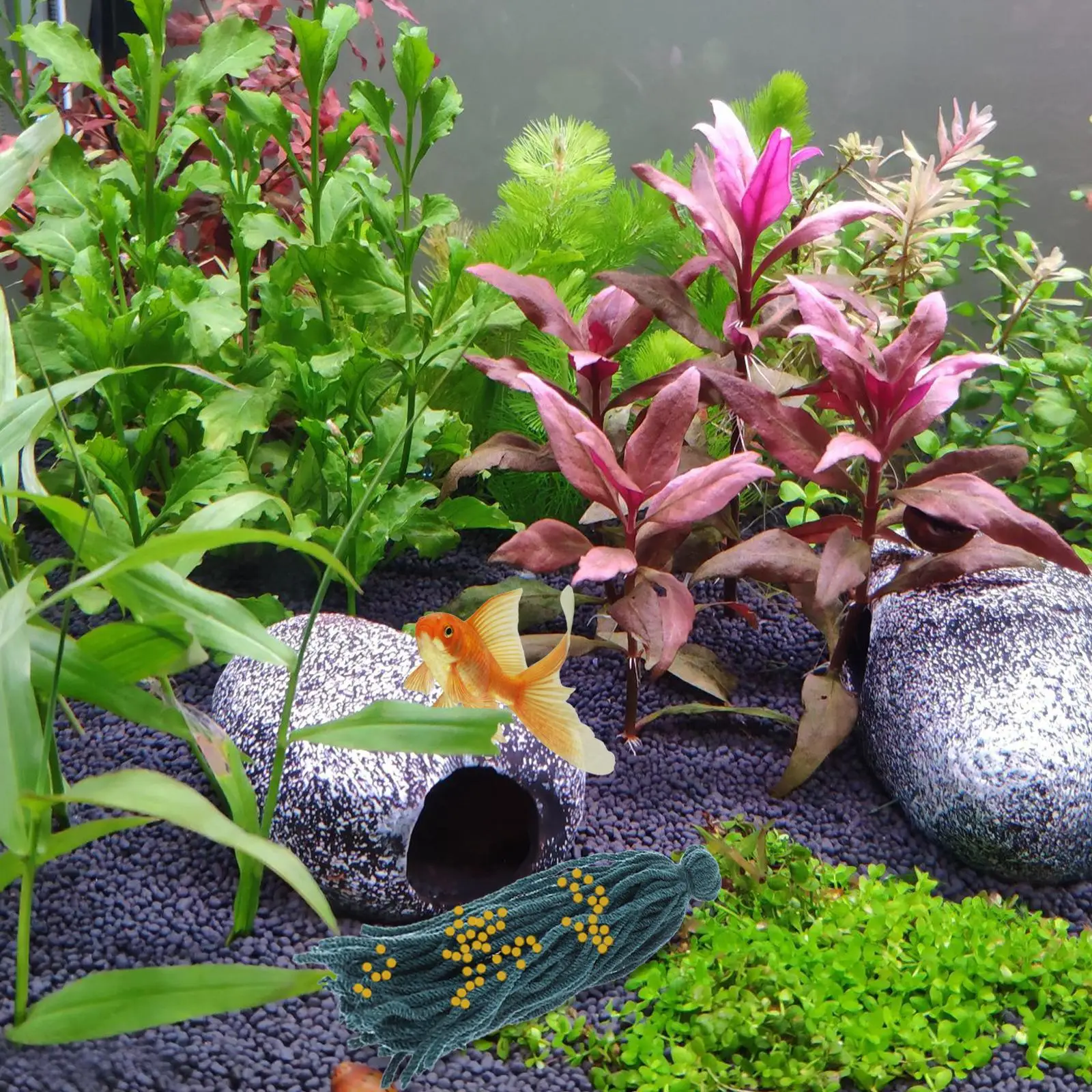 5pcs Fish Breeding Mop Spawning Tool Yarn Green Shrimp Tank Decor Aquarium Pet Products Fish Habitat nament Egg