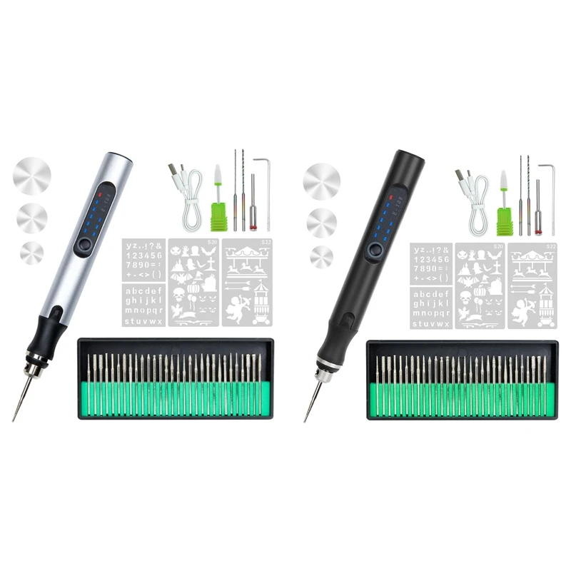 

USB аккумуляторная гравировальная ручка с 36 битами, миниатюрный электрический гравер, гравировальные машины, беспроводные вращающиеся инструменты