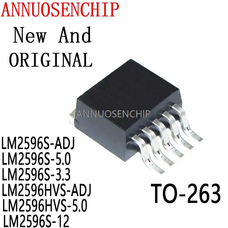 5 Pz Lm2596S Lm2596Hvs Lm2596 To-263 Lm2596S-Adj Lm2596S-5.0 Lm2596S-3.3 Lm2596Hvs-Adj Lm2596Hvs-5.0 Lm2596S-12