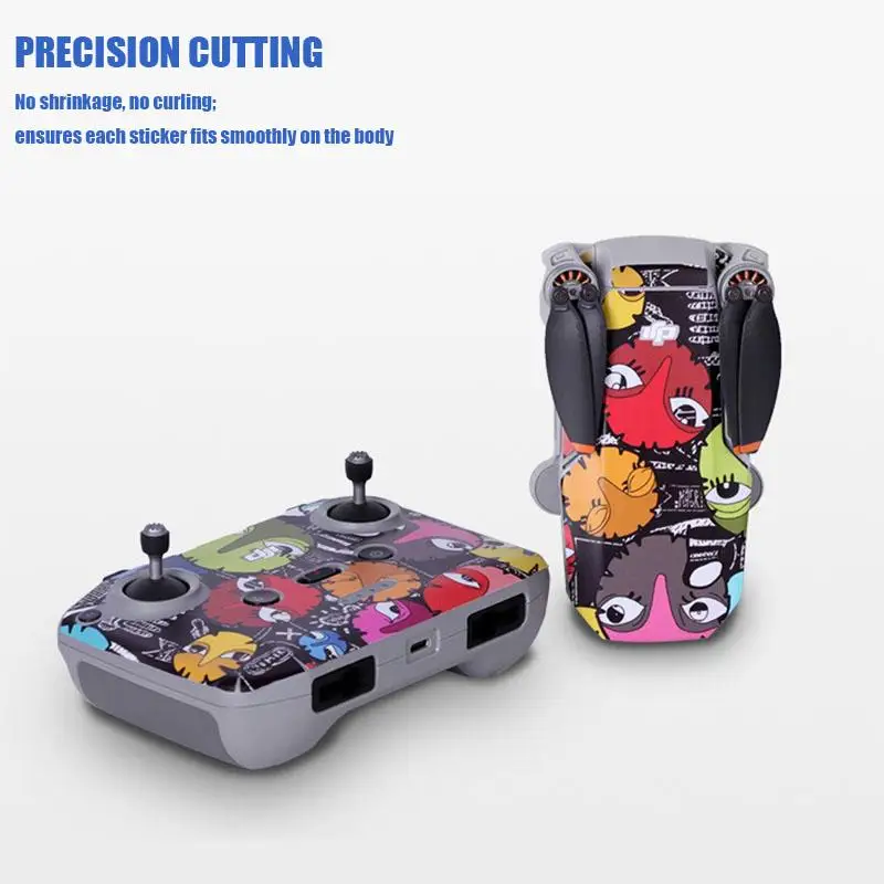 Volodymyr for Dji Mavic Mini 2 Sticker Waterproof PVC Sticker Set Drone Body Arm Remote Control Protective Skin Accessories
