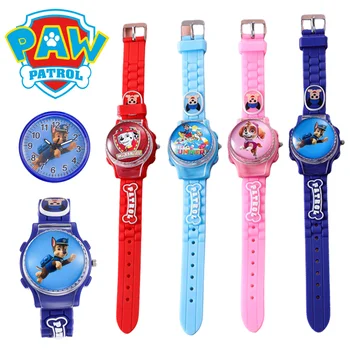 Paw Patrol Kids Watches Chase Marshall Skye Cartoon Children's Quartz Watch Fashion Boys Girls Wristwatch Students Clock Gifts