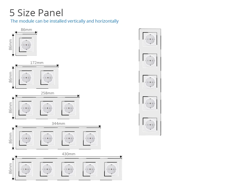 wallpad acrilico painel material branco cor frame luxury 04