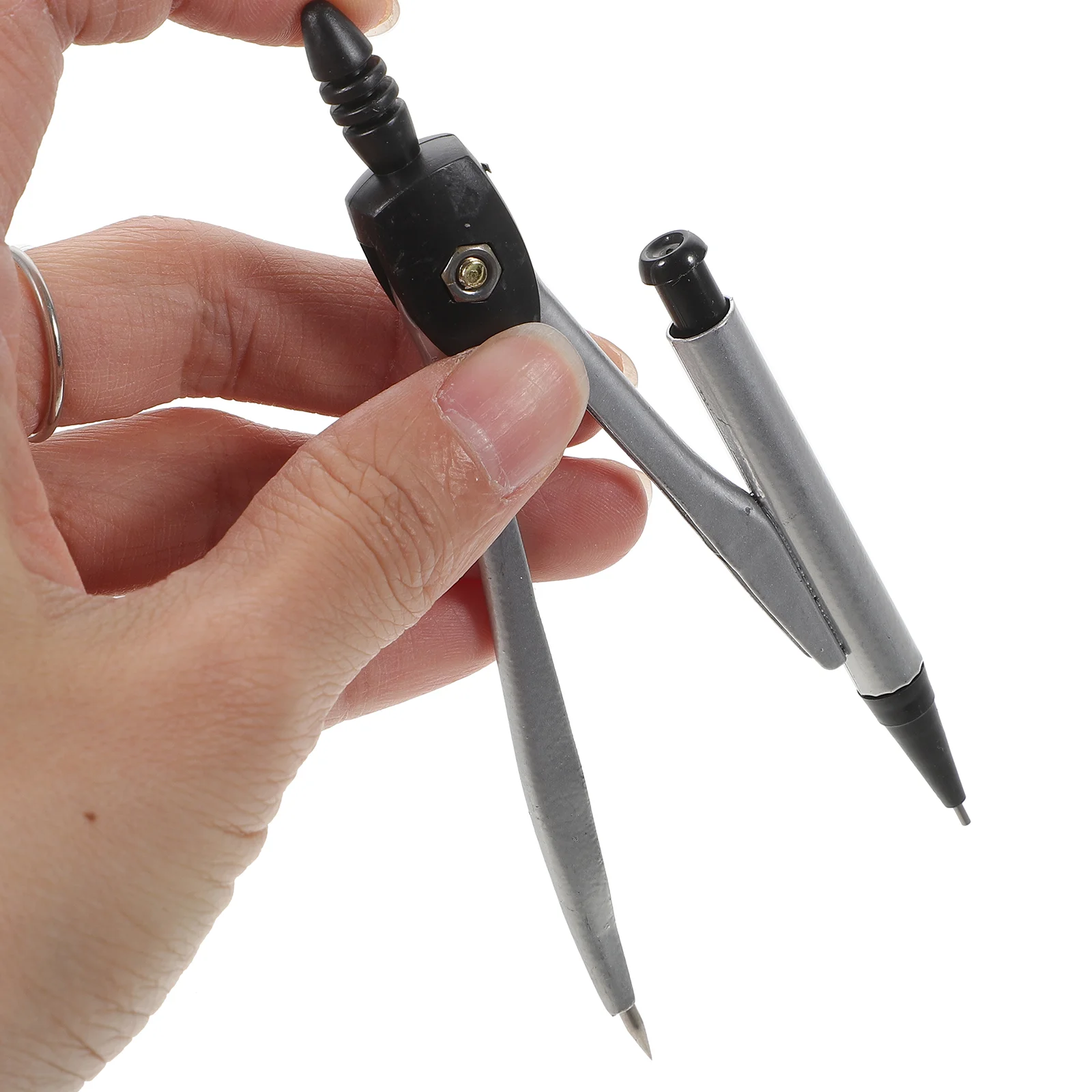 Compasses Set Geometry Drawing Tool with Protractor Divider Ruler