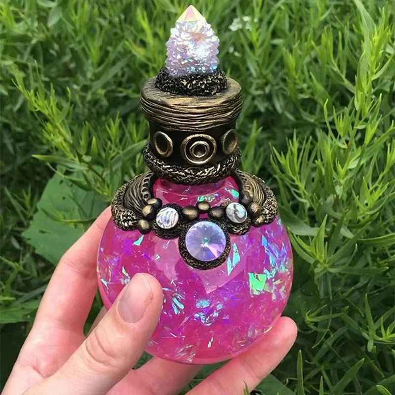 Bottle Decoration Ornaments Home Courtyard Design Resin Handicraft Creative Moon Potion Desktop Treasure Gift