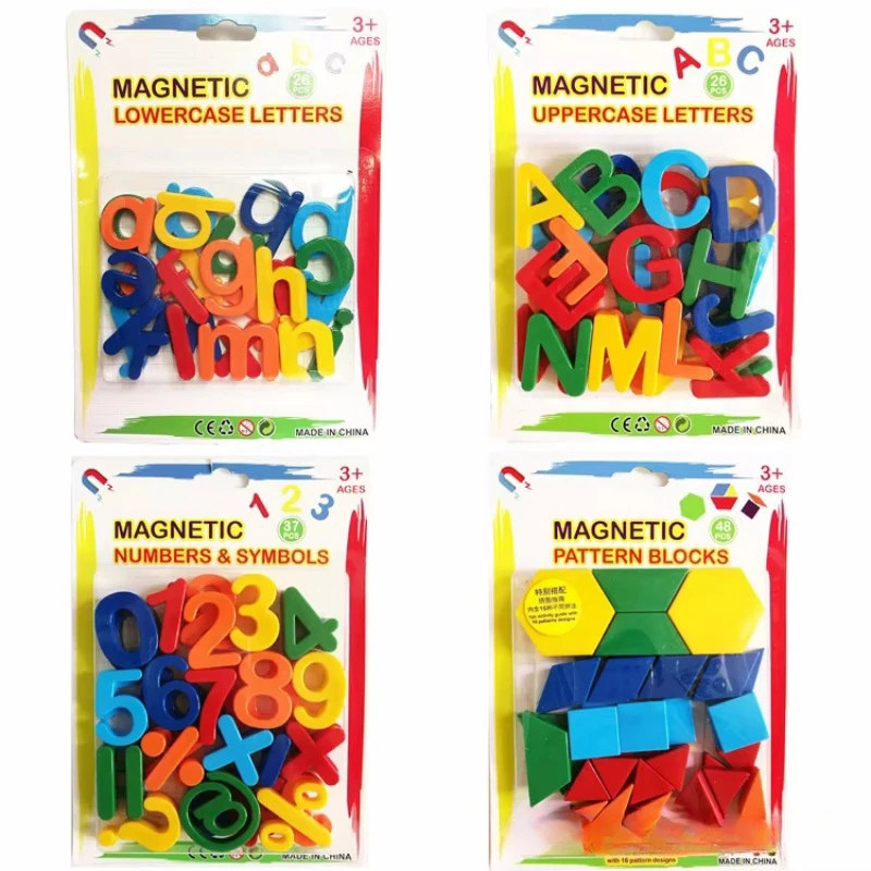 Kids Magnetic Learning Alphabet Letters Plastic Refrigerator Stickers Toddlers Kids Learning Spelling Counting Educational Toys 6