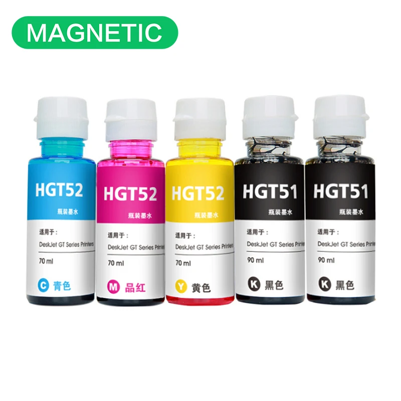 100ML GT51 GT52 Refill Dye Ink For HP Smart Tank For HP GT5810 GT5820 GT 5810 GT 5820 For all HP GT Series Inkjet Printer Ink