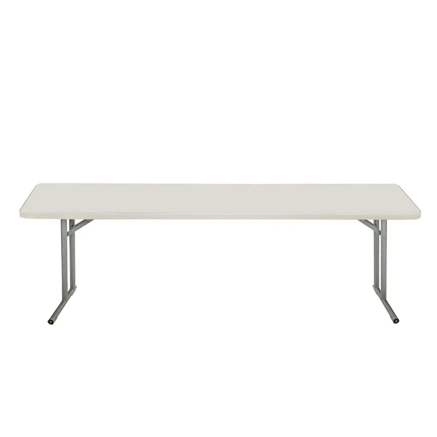 New2025-8 Foot Heavy Duty Seminar Folding Table, 18" x 96", Light Grey