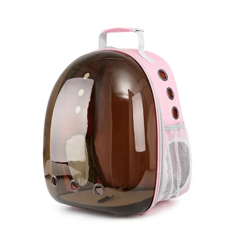 Large Capacity EVA & PU Cat Backpack Space Breathable Travel Bag Small Animals Featuring Animal Pattern