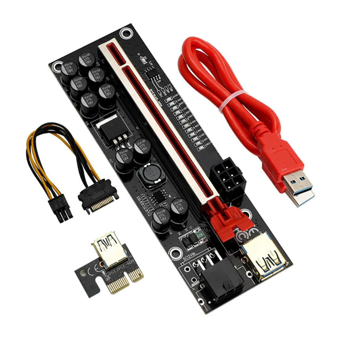 

1 PCS VER011 PRO Riser Card PCI-E 1X to 16X Graphics Extension Cable